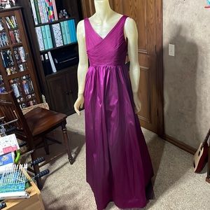 Fuscia floor length gown